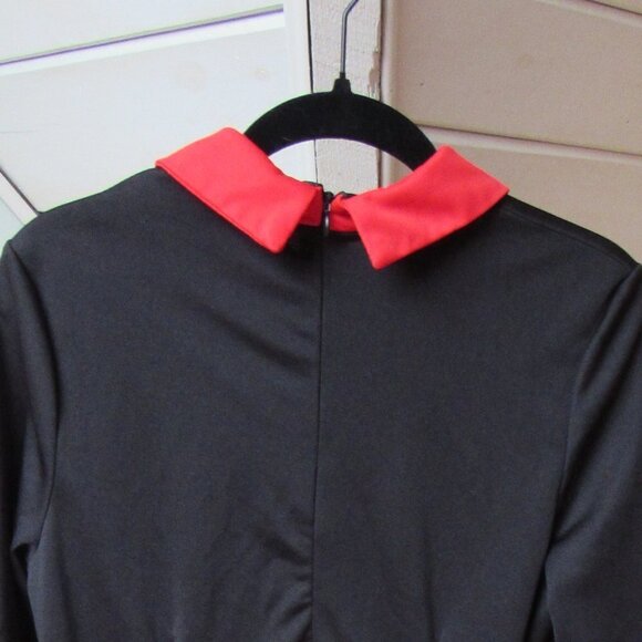 Korean brand black dress with red collar XL - Picture 5 of 5
